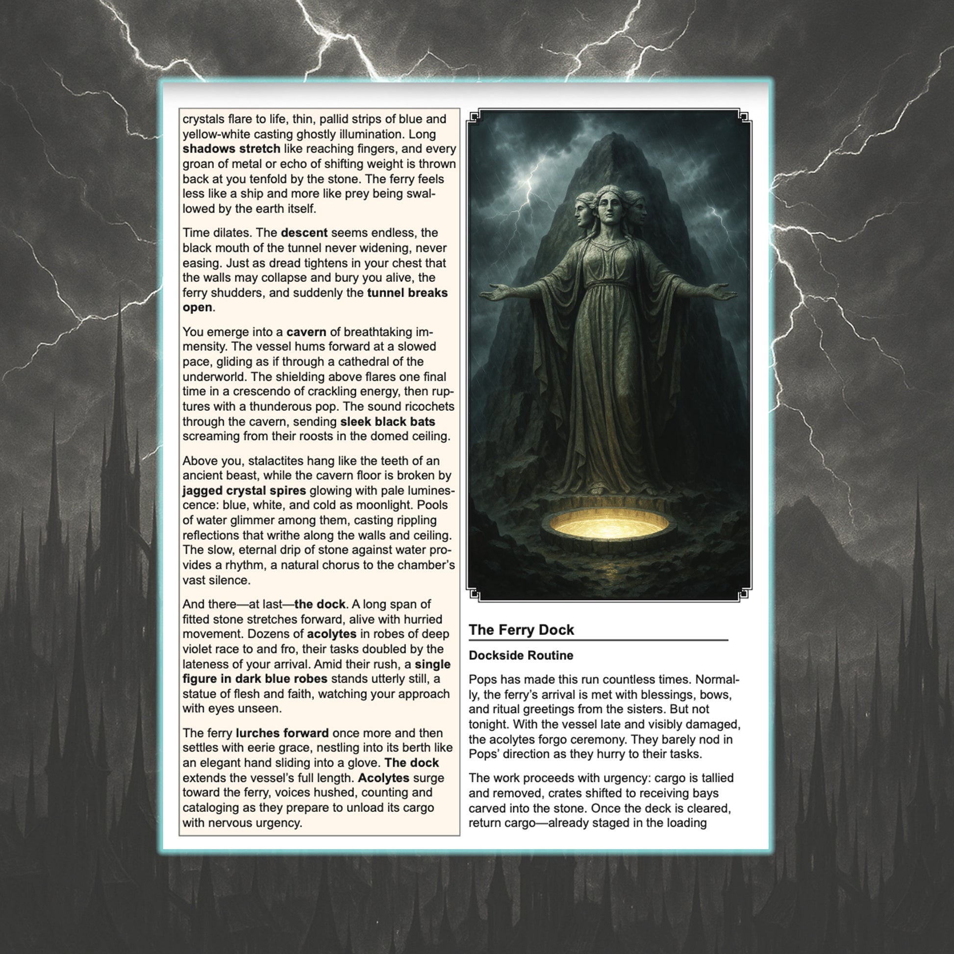 Stormspire: Faces of the Goddess – Well of Souls scene excerpt