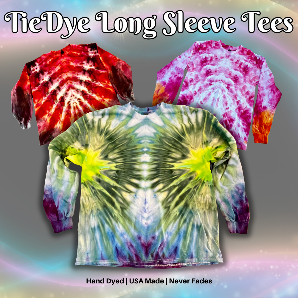 Long Sleeve Tees: Custom Order Tie-Dye