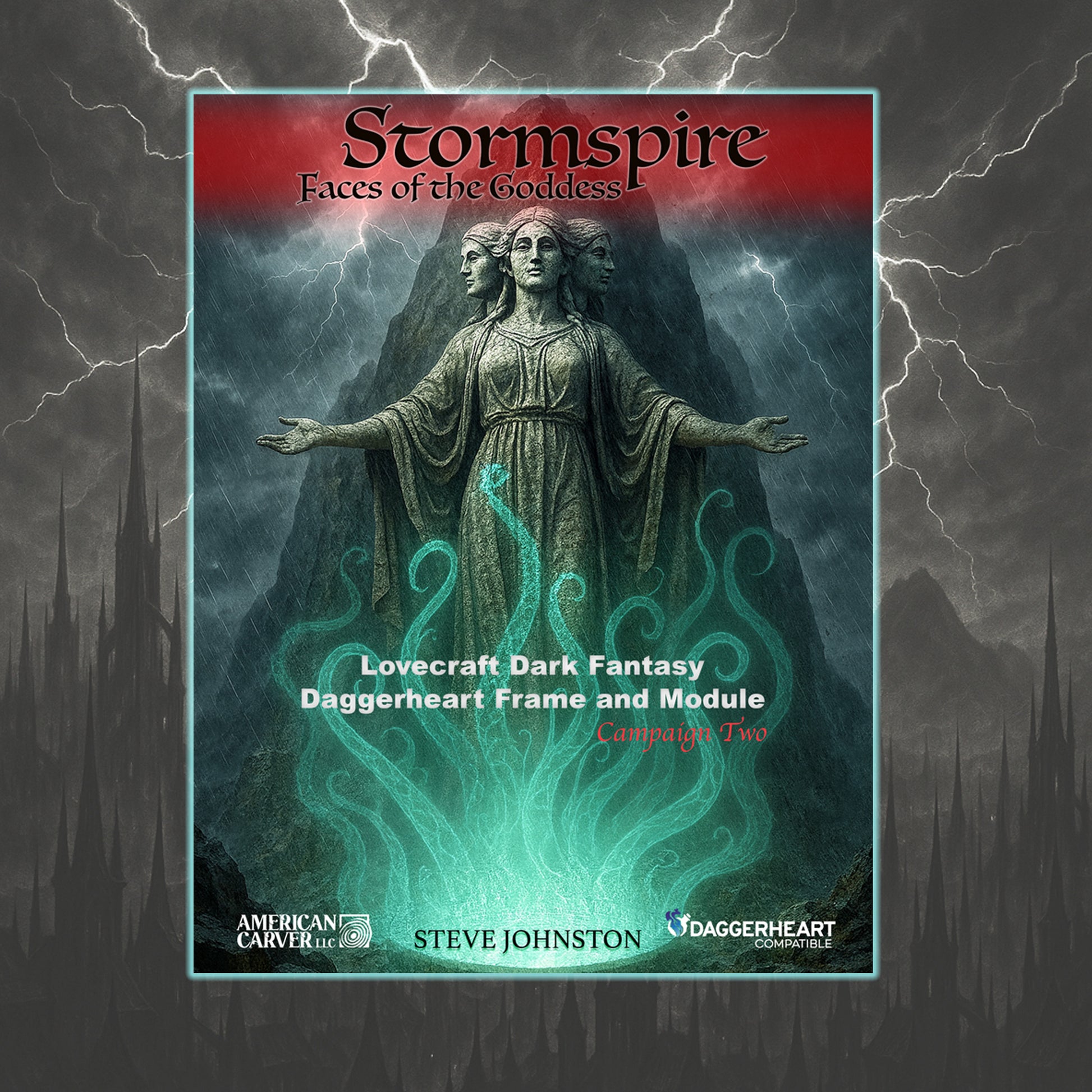 Stormspire: Faces of the Goddess – Gothic Fantasy Daggerheart Campaign Two Cover