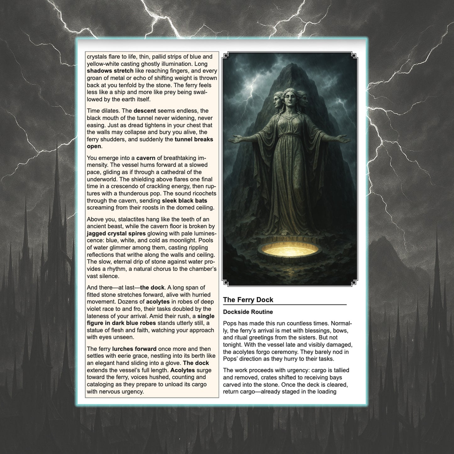 Stormspire: Faces of the Goddess – Well of Souls scene excerpt