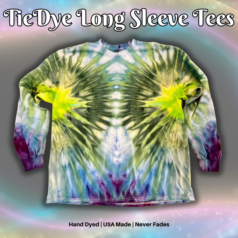 Long Sleeve Tees: Custom Order Tie-Dye