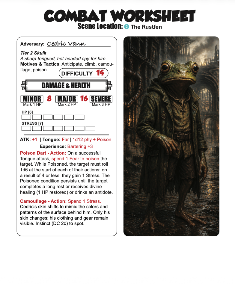 Stormspire: Shadows of Cedric – Daggerheart Codex 1 (Digital Download)