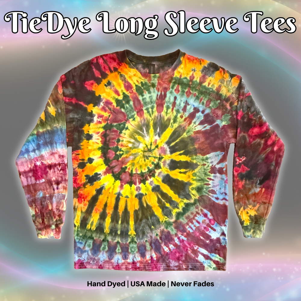 Long Sleeve Tees: Custom Order Tie-Dye