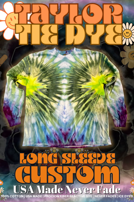 Long Sleeve Tees: Custom Order Tie-Dye