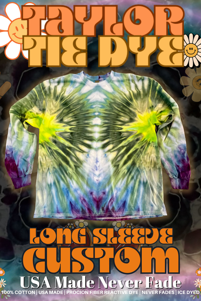 Long Sleeve Tees: Custom Order Tie-Dye